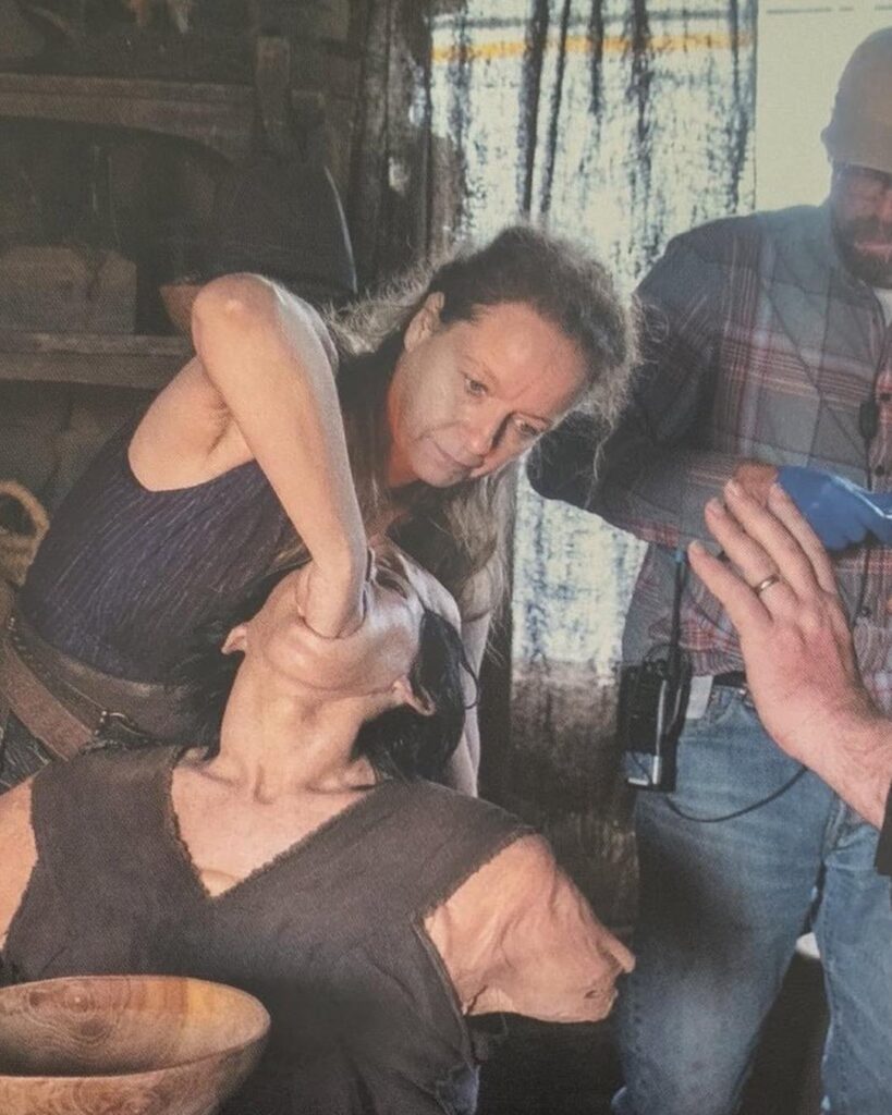 Behindthescenes images of the Circe and pigs scene in The Odyssey have been released📸🐷The TOM and CHILL